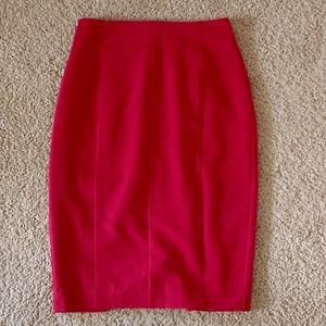 Cherry red Worthington pencil skirt size 2